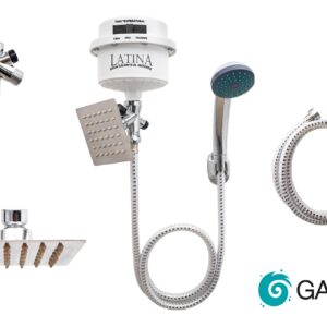 GARLAT LATINA Electric Instant Hot Water Shower Head Heater/Ducha Eléctrica 220V (LT13 220V)