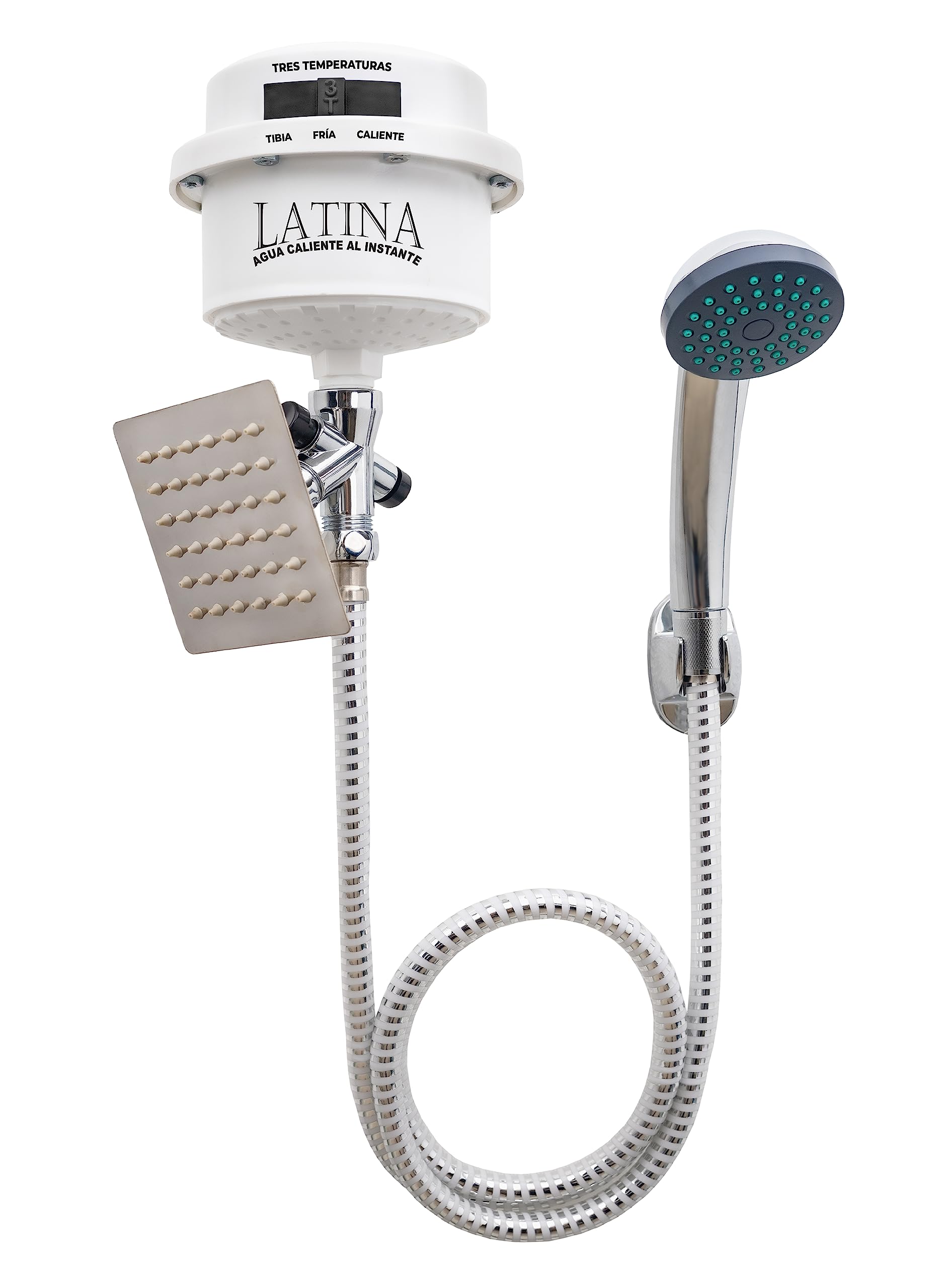 GARLAT LATINA Electric Instant Hot Water Shower Head Heater/Ducha Eléctrica 220V (LT13 220V)