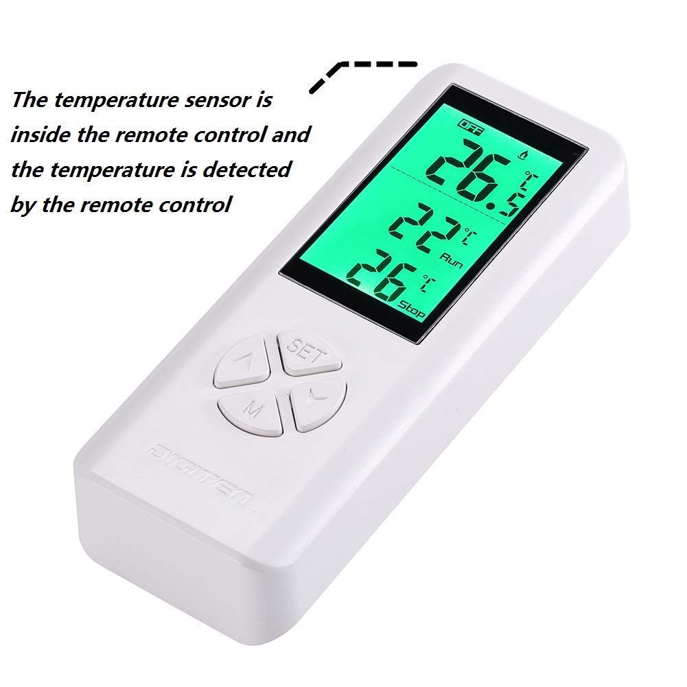 DIGITEN Temperature Controller WTC100 Wireless Thermostat Outlet Temperature Controlled Outlet Programmable Thermostat Controller Wireless Thermostat with Remote Sensor Greenhouse Thermostat