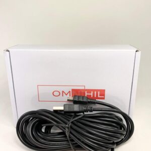 OMNIHIL 15 Feet Long High Speed USB 2.0 Cable Compatible with MSRX6 / USB Magstripe Credit Card Reader Writer