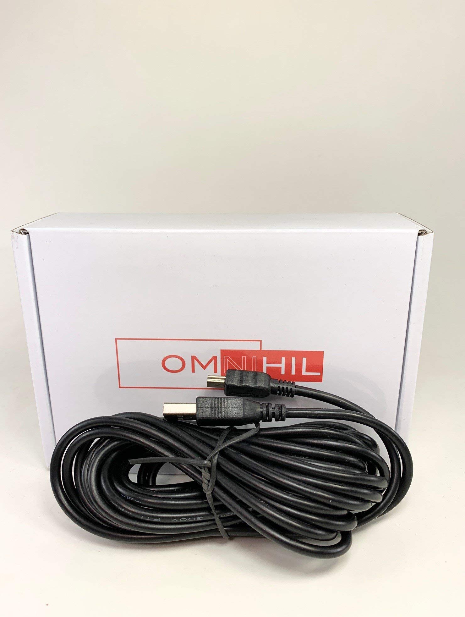 OMNIHIL 15 Feet Long High Speed USB 2.0 Cable Compatible with MSRX6 / USB Magstripe Credit Card Reader Writer