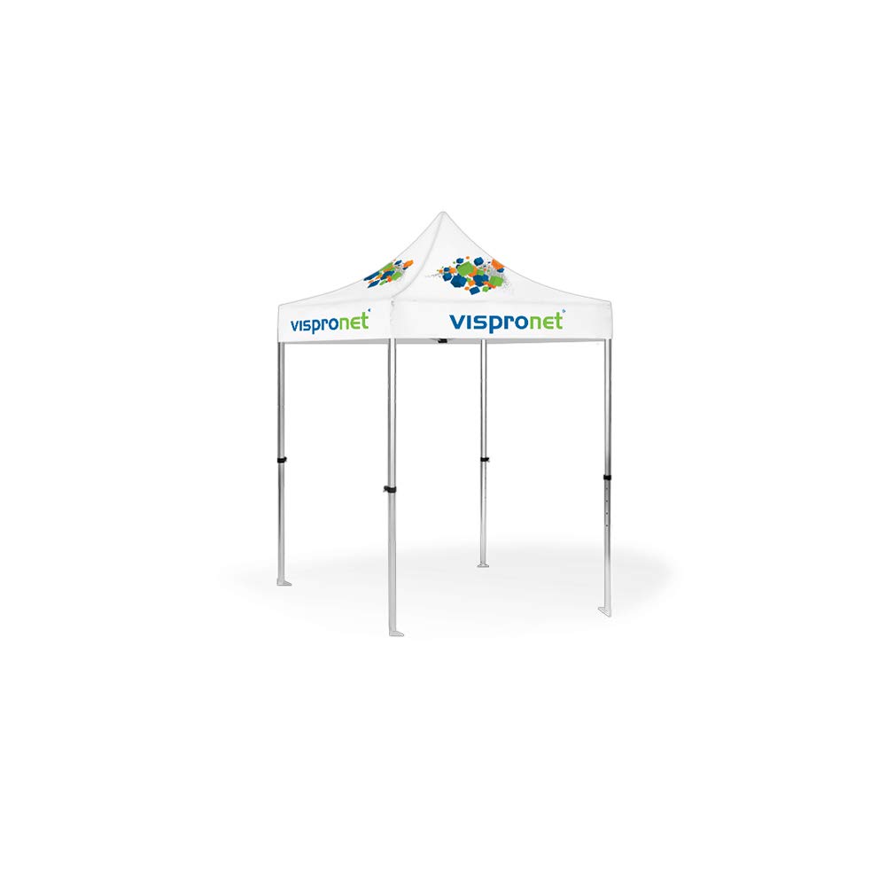 Vispronet 5x5 Canopy Tent Frame – 27lb Aluminum Frame with Height Adjustable Hexagonal Legs – Max Clearance Height of 7ft – Perfect for Pop Up Canopy, Beach Canopy, Camping Canopy – Frame Only