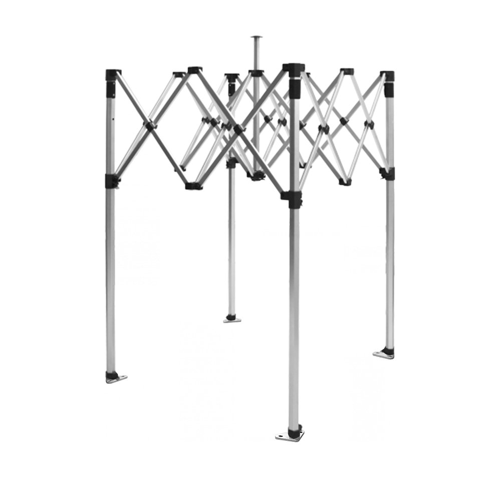 Vispronet 5x5 Canopy Tent Frame – 27lb Aluminum Frame with Height Adjustable Hexagonal Legs – Max Clearance Height of 7ft – Perfect for Pop Up Canopy, Beach Canopy, Camping Canopy – Frame Only