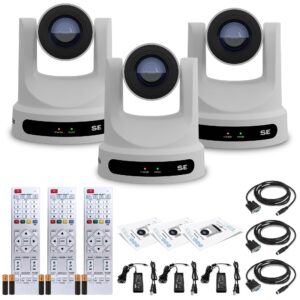 PTZOptics 3 x Move SE SDI/HDMI/USB/IP PTZ Camera with 30x Optical Zoom (White) (PT30X-SE-WH-G3)