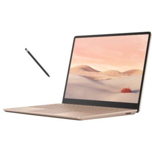 microsoft surface laptop go 2 12.4", touchscreen, intel i5-1135g7, intel uhd graphics, 8gb ram, 256gb pcie ssd, stand stone, with mtc stylus pen