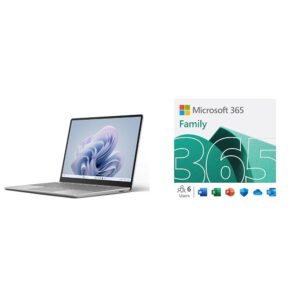 microsoft surface laptop go 3 (2023) family 12mo subscription