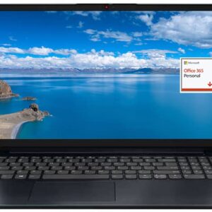 Lenovo IdeaPad 1 15.6" FHD Laptop Newest, Intel Pentium Silver N6000, 12GB RAM, 256GB PCIe SSD+128GB eMMC, 1 Year Microsoft Office 365, Webcam, Type-C, SD Card Reader, Wi-Fi 6, Windows 11