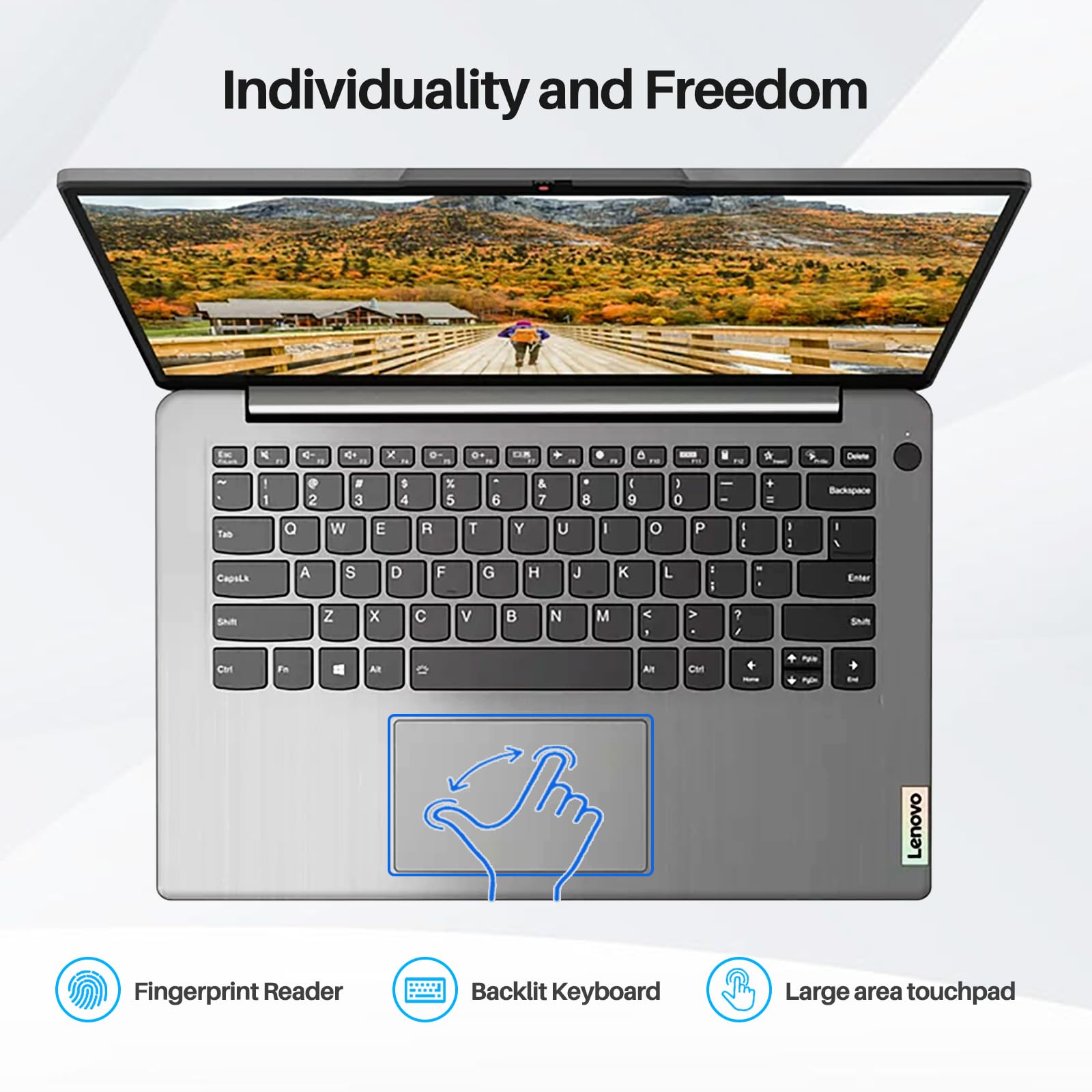 Lenovo 2023 Latest 14" FHD IdeaPad 3 Laptop, AMD Ryzen 7 5700U (8-Core, Up to 4.3 GHz), 20GB RAM, 1TB SSD, AMD Radeon Graphics, Business, Wi-Fi 6, Fingerprint, Backlit Keyboard, Windows 11 Home