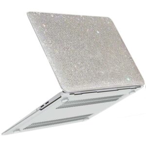 teazgopx bling diamond case for 12.4 inch microsoft surface laptop go 2 (2022 release) model 2013 / surface laptop go (2020 release) model 1943,rhinestone fashion luxury shiny crystal hard shell