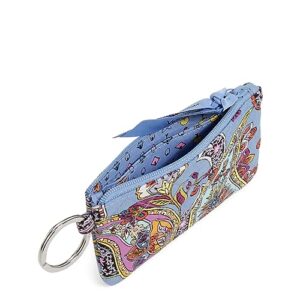 Vera Bradley Women's Cotton Zip Id Case and Lanyard Combo, Provence Paisley, One Size