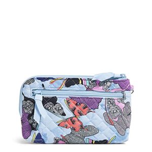 Vera Bradley Women's Cotton Wristlet With RFID Protection, Butterfly By - Recycled Cotton, One Size