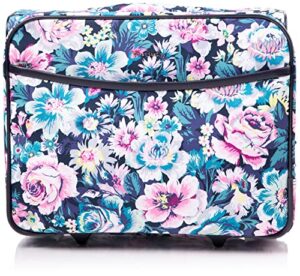 vera bradley women's softside rolling work bag, garden grove, one size