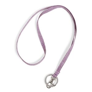 vera bradley women's recycled lighten up reactive lanyard, pale orchid heather, one size