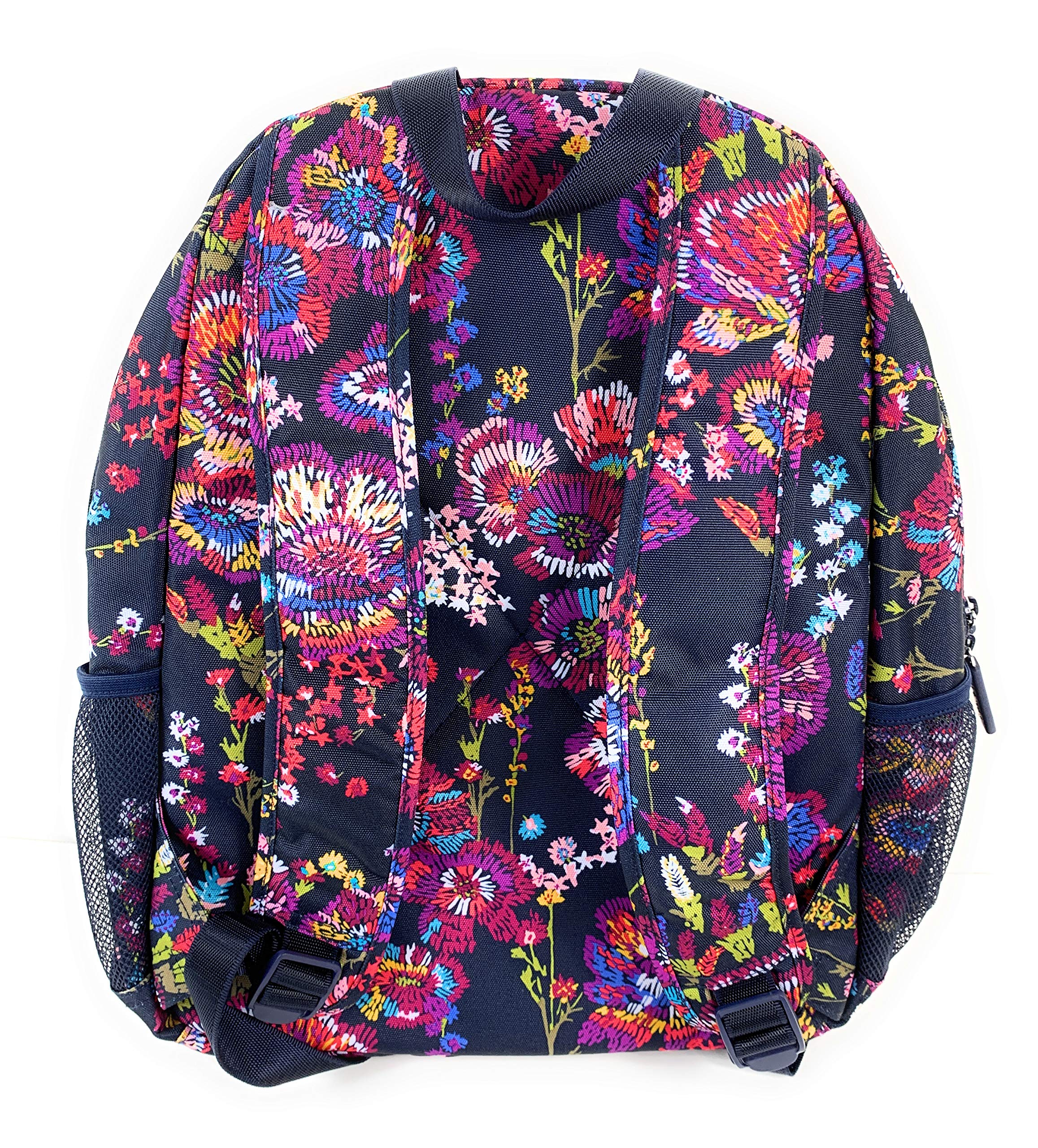 Vera Bradley Lighten Up Essential Backpack Midnight Wildflowers Water Resist