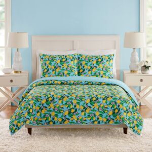 vera bradley when life gives you lemons 3-piece quilt set, king