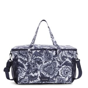 vera bradley women's recycled ripstop family cooler, java navy & white, one size