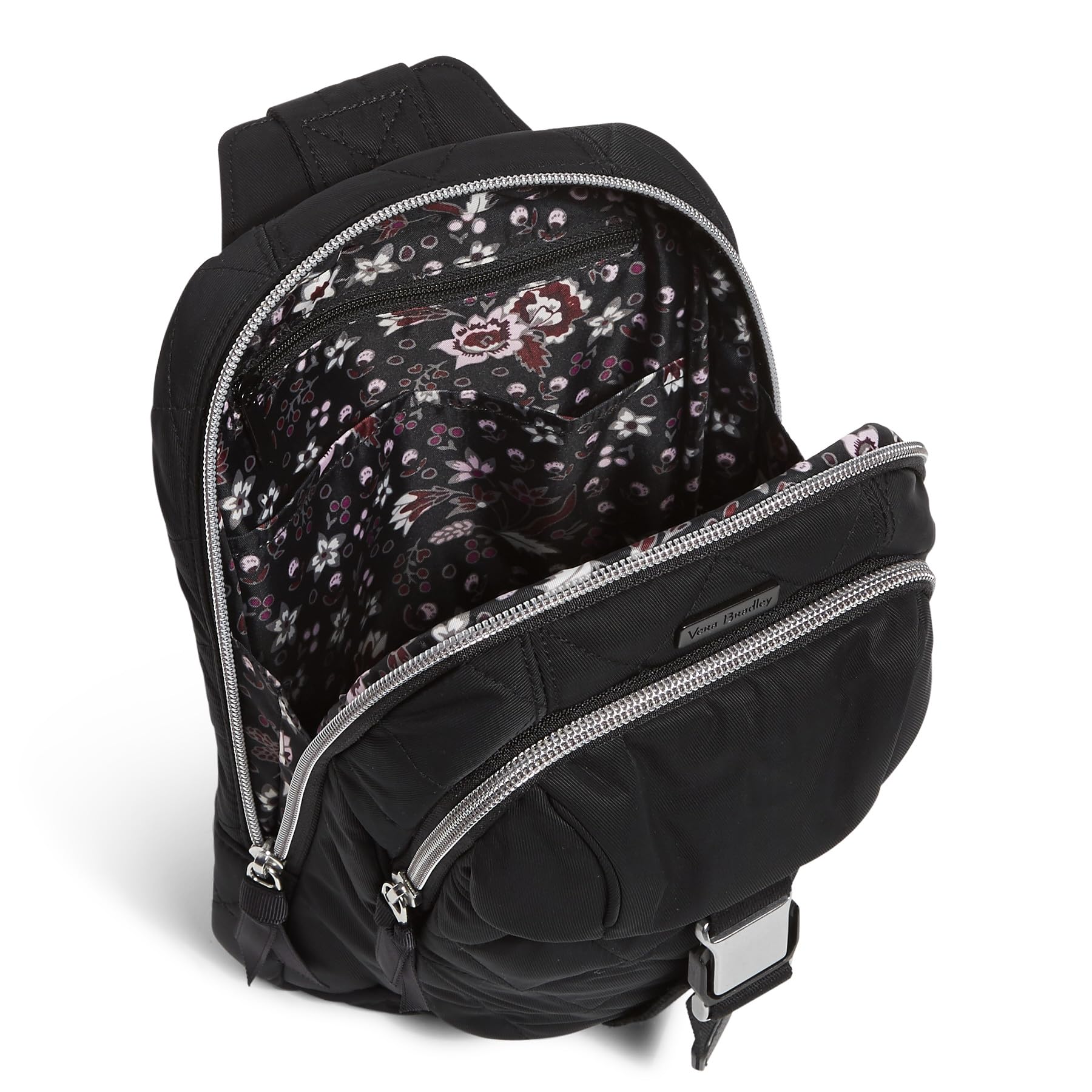 Vera Bradley Women's Performance Twill Utility Sling Backpack, Black, One Size