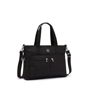 Kipling Natalie 15" Laptop Tote Bag Basketweave Black