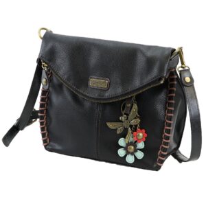 Chala Charming Crossbody Bag with Dragonfly Black