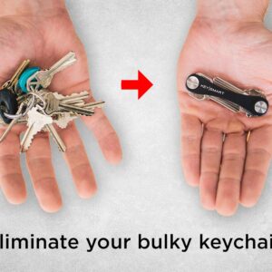 KeySmart Classic - Compact Key Holder and Keychain Organizer (up to 14 Keys) (Black)