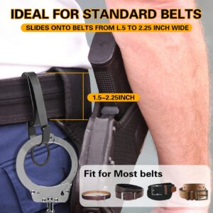 Manesi Duty Belt Key Holder, Superior Key Ring Holder, Upgraded Quick Release Belt Key Clip with Keyrings for Police, Law Enforcement and Workers