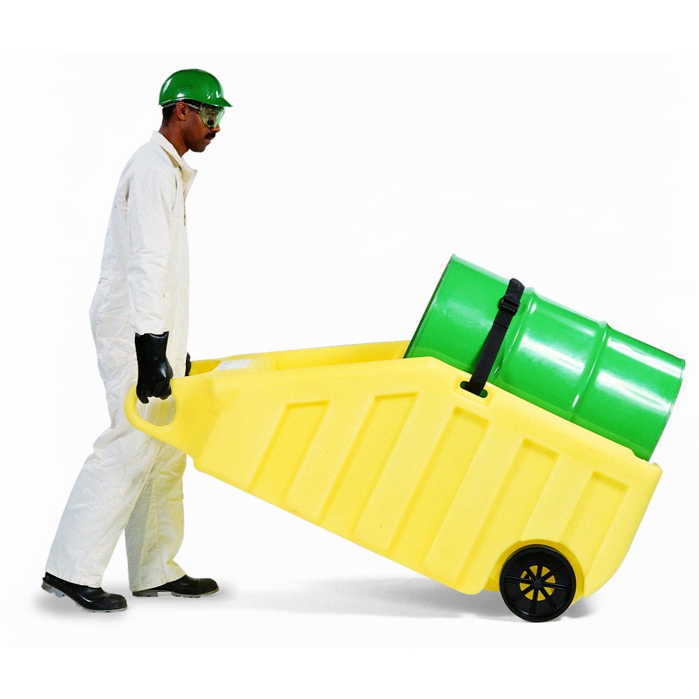 Poly Dolly, 70 Gallon Spill Capacity, 600 lbs Load Capacity, 69" Length x 31.75" Width x 26.5" Height