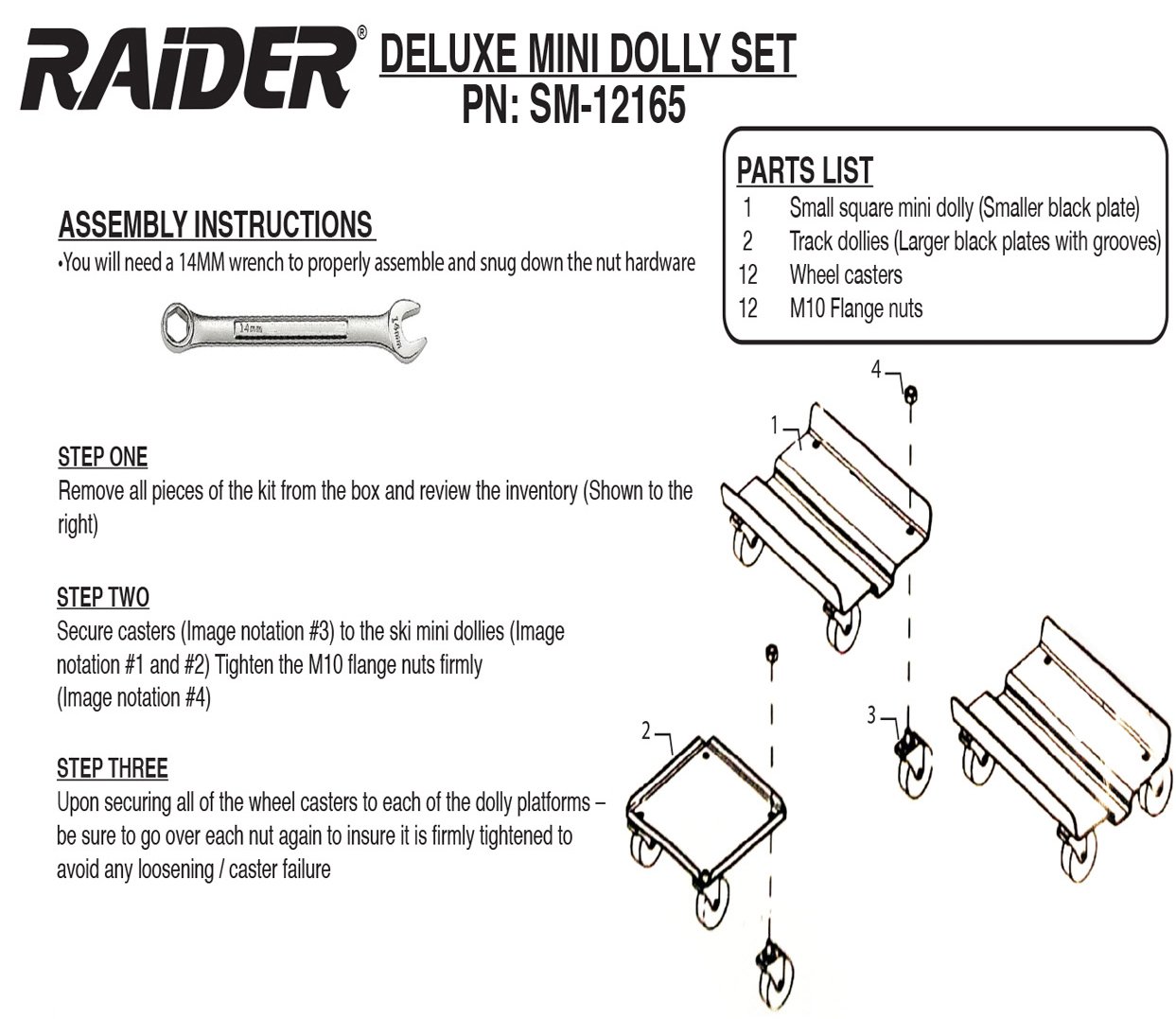 Raider Snowmobile Mini Dolly Kit