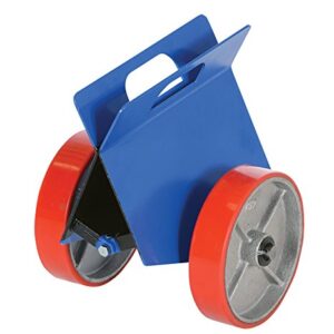 Vestil PLDL-HD-4 Steel Plate and Slab Dolly with Rubber-on-Steel Wheels, 1200 lbs Load Capacity, 13-1/4" Height, 12" Length x 12-1/4" Width