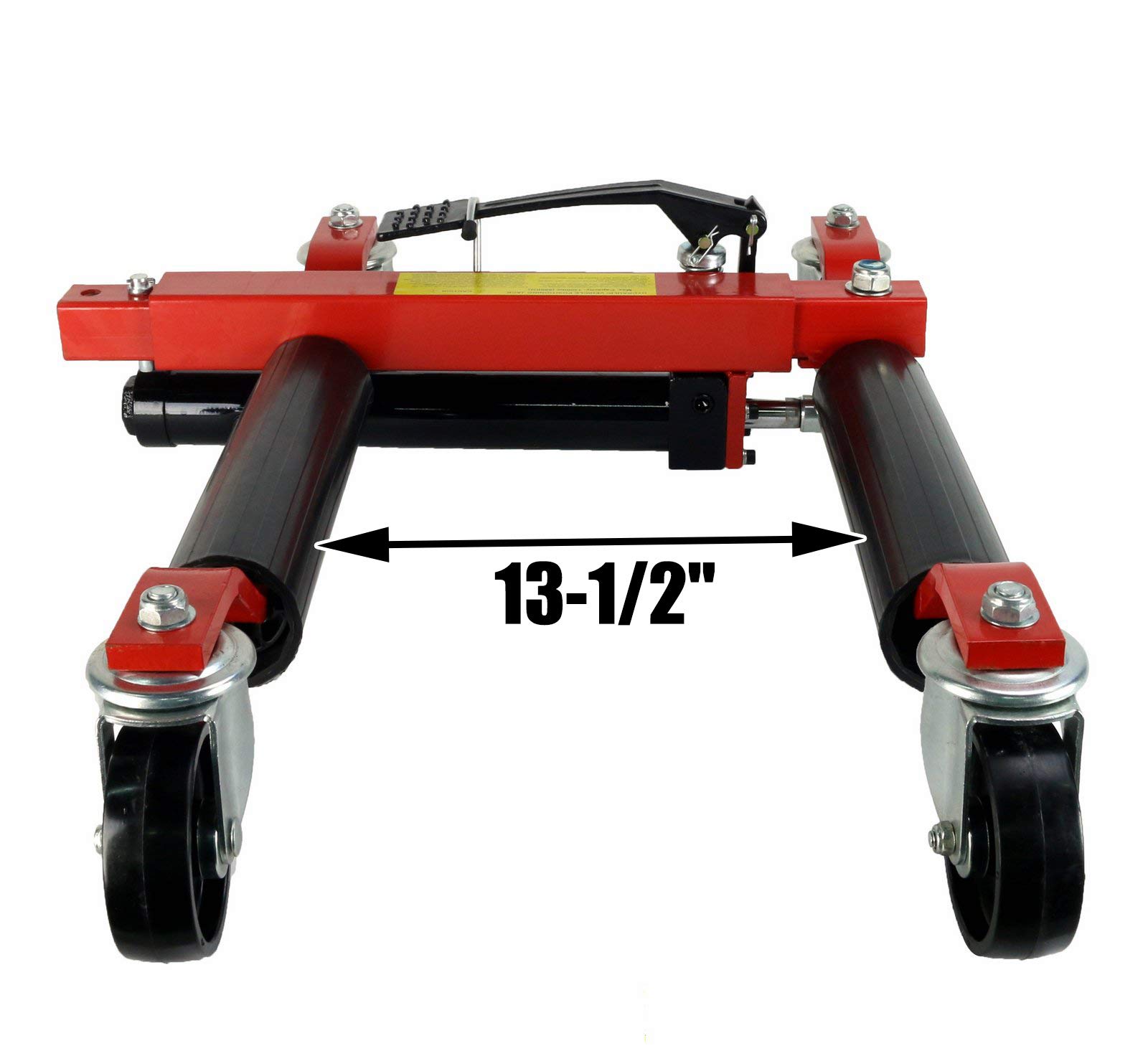 (4) Dragway Tools 12" Hydraulic Wheel Dolly Vehicle Positioning Jack Lift Hoist