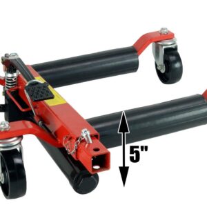 (4) Dragway Tools 12" Hydraulic Wheel Dolly Vehicle Positioning Jack Lift Hoist