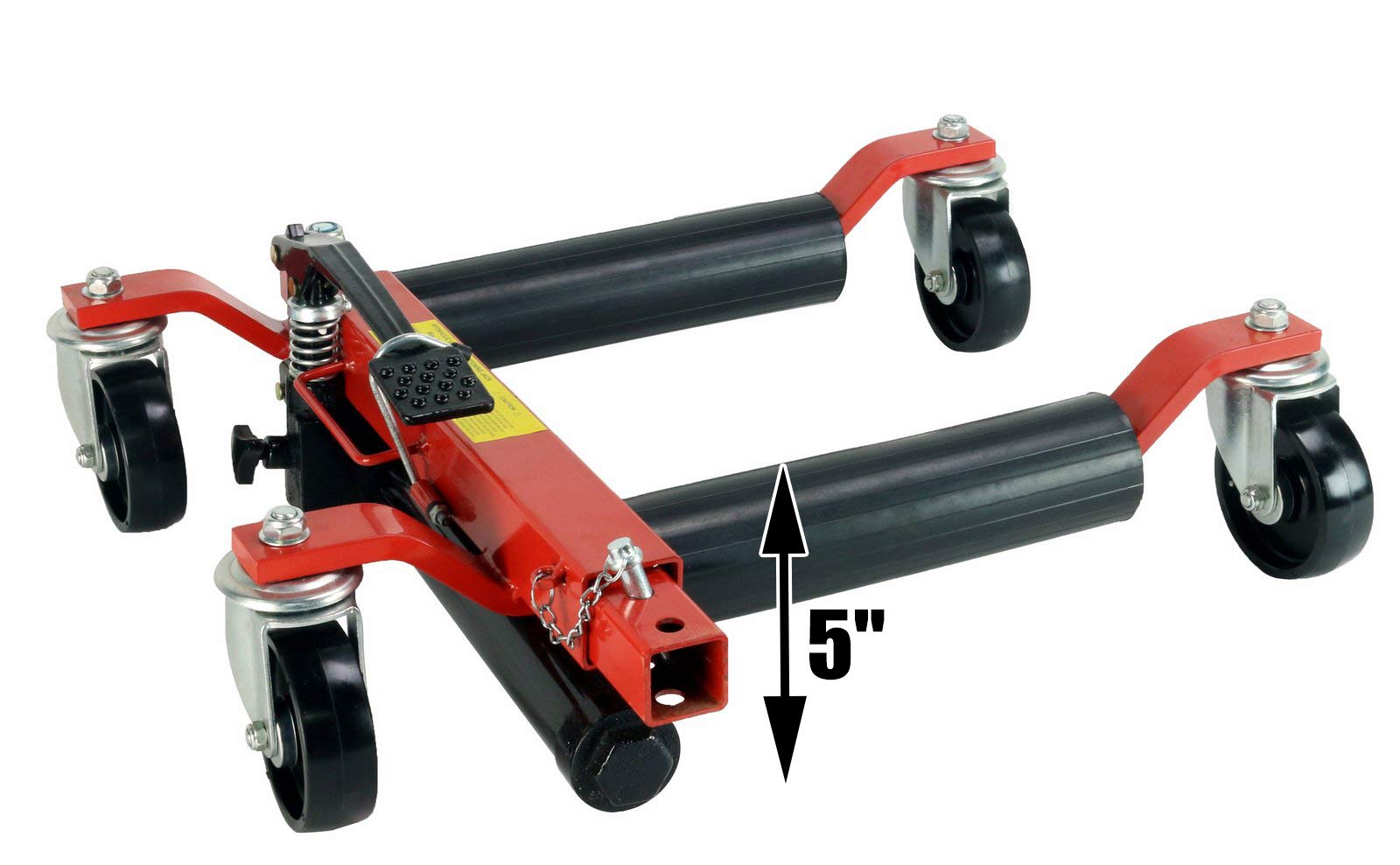 (4) Dragway Tools 12" Hydraulic Wheel Dolly Vehicle Positioning Jack Lift Hoist