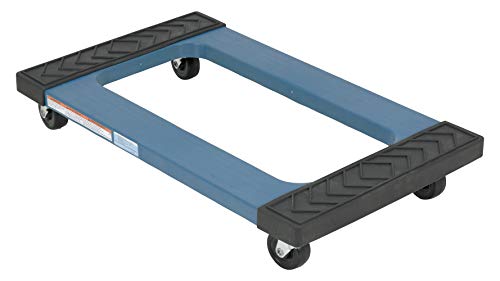 Vestil PDOC-1830 Plastic Dolly Rubber End, 1000 lbs Capacity, 30" Length x 18" Width x 5-1/2" Height Deck