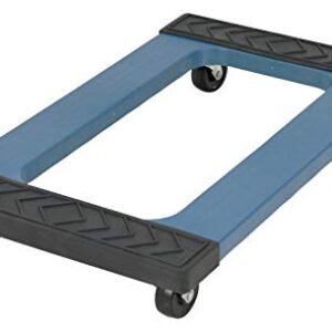 Vestil PDOC-1830 Plastic Dolly Rubber End, 1000 lbs Capacity, 30" Length x 18" Width x 5-1/2" Height Deck