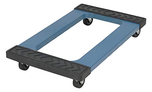 Vestil PDOC-1830 Plastic Dolly Rubber End, 1000 lbs Capacity, 30" Length x 18" Width x 5-1/2" Height Deck