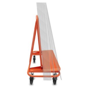 GypTool Heavy Duty Drywall Sheet Cart & Panel Dolly - Orange