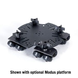 SolidTrax Universal Track Dolly DIY Wheels - Set of 4 - Works with Modus System