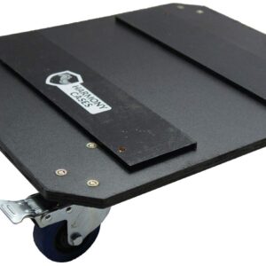 Harmony Audio Case HCWAD Dolly Road Gear Transport Plate with 3.5" Wheels & Brakes