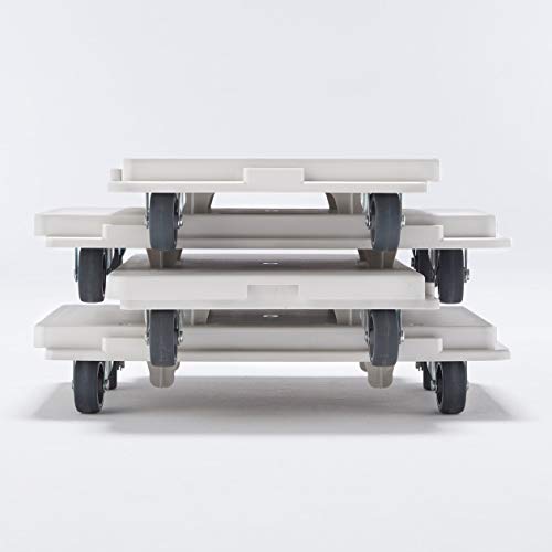 MUJI 82007848 Polypropylene Flat Dolly That Can be Connected to Vertical or Horizontal, Approx. Width 10.8 x Depth 16.1 x Height 3.0 inches (27.5 x 41 x 7.5 cm)