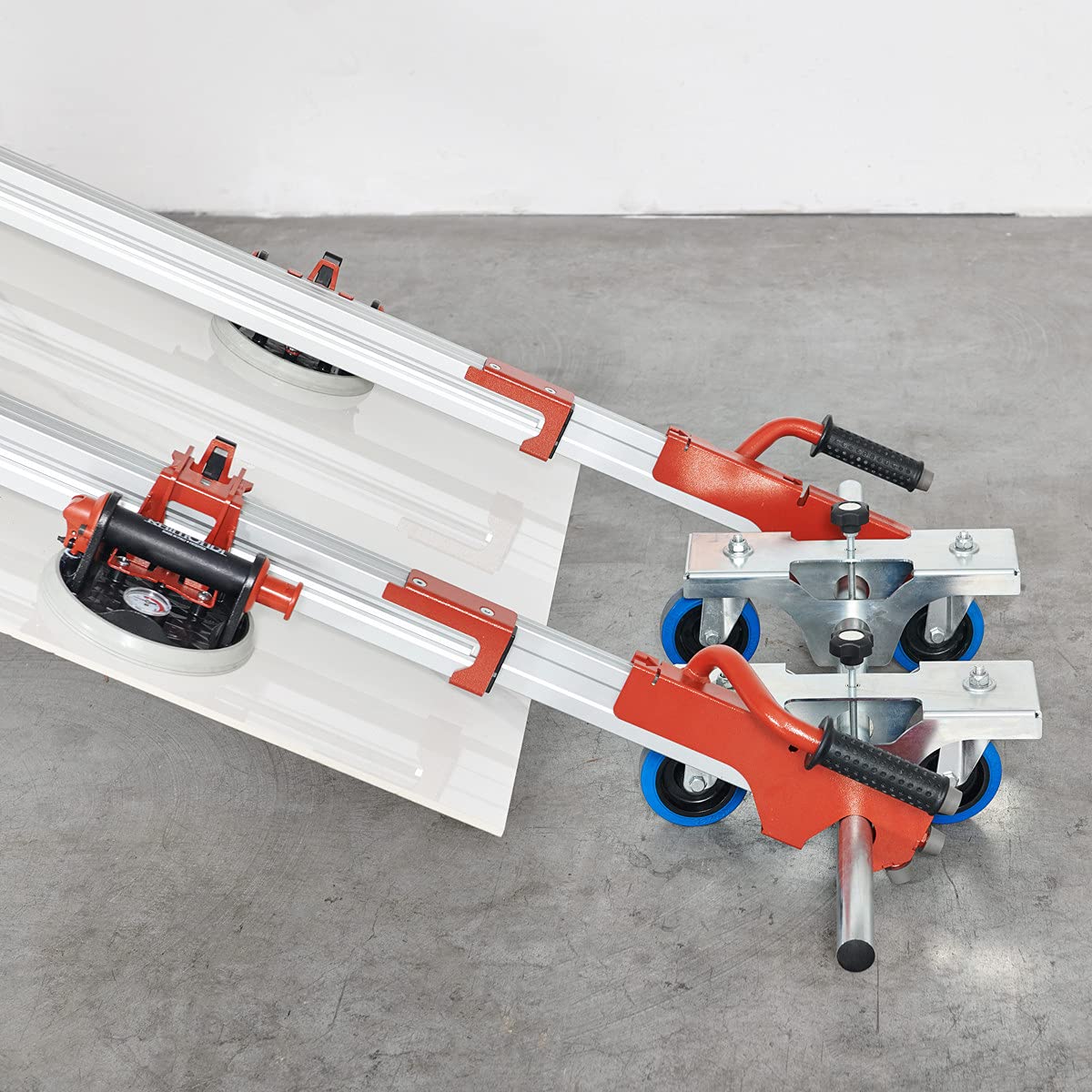 ONLY-ONE RAIMONDI DEVICE for The LAYING of LARGE SIZE TILES