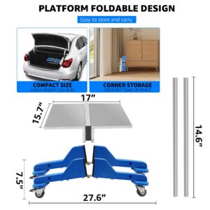 BESTOOL Panel Dolly, Door Dolly with Wheels, Adjustable Clamp Panel Cart Variable Transport and Stand Support 230 lb Capacity, (T-Table Version)