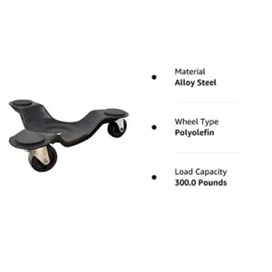 Shepherd Hardware Move-It 9442 12-Inch Steel Tri-Dolly, 300-lb Load Capacity, 12 Inch, Black Pack of 2