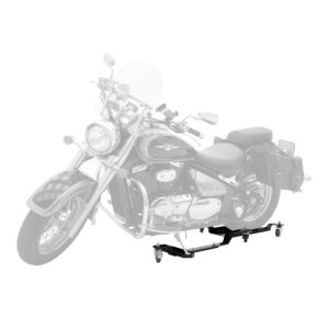 black widow compact adjustable motorcycle dolly - 800 lb. capacity