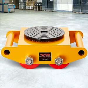 VEVOR Industrial Machinery Mover, 6T/13200lbs Machinery Moving Skate with 360°Rotation Cap and 4 PU Wheels, Heavy Duty Dolly Skates for Moving Equipment