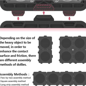 Furniture Dolly, Furniture Mover with 4 Wheels Heavy Duty Dolly Easy Furniture Lifter Mover Tool Set for Moving Heavy Furniture Sofa Cabinet Refrigerator，800 Lbs Capacity