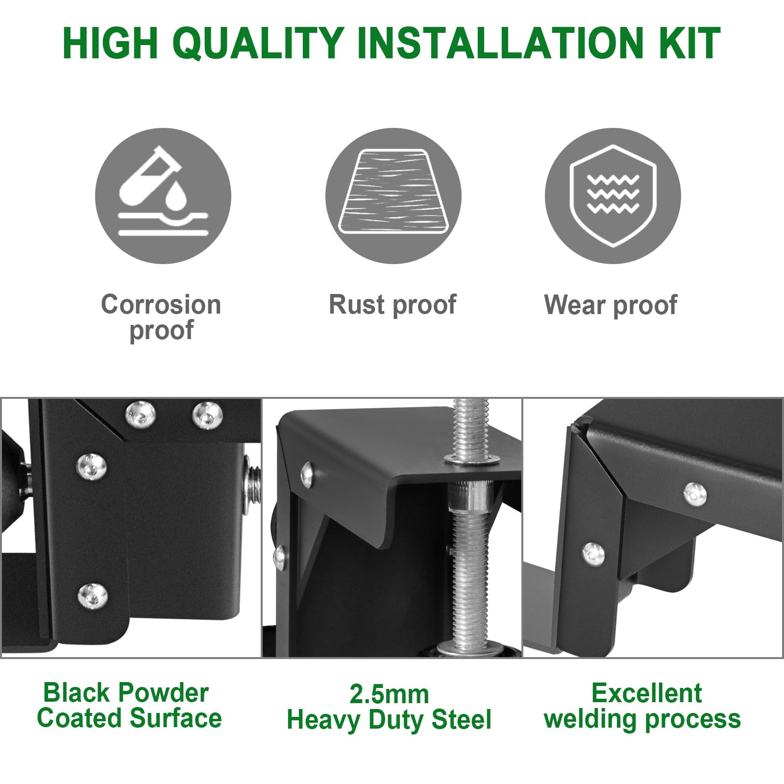 HomiShare Door Installation Kit, Heavy Duty Door Board Dolly for 1-3/8" and 1-3/4" Pre-Hung, Slab, and Front Doors, Black Powder Coated Installation Tool Kit for Commercial & Residential Use