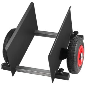 vevor panel dolly, 600lbs capacity slab dolly, heavy-duty drywall mover with 8" pneumatic wheels, adjustable clamp panel cart for drywall sheet, material handling, all terrain moving cart