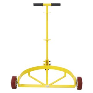 tandagy 55 gallon drum dolly 1200lbs capacity oil drum cart with pivoting t handle low profile oil barrel drum roller cart heavy duty oil drum caddy with rotating wheels for workshop factory warehouse