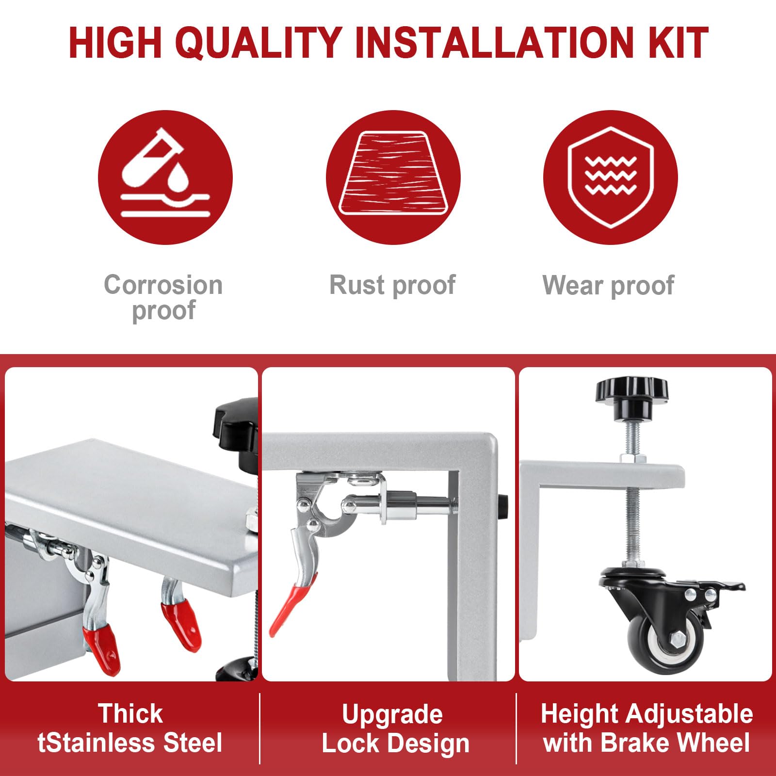 KodMtiz Door Installation Kit, Heavy Duty Door Board Dolly for 1-3/8" and 1-3/4" Pre-Hung, Slab, and Front Doors, Stainless Steel Installation Tool Kit for Commercial & Residential Use