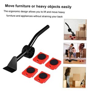 CLISPEED Furniture Slides Kit 2pcs Moving Tools Portable Couch Wheel Carrier Plastic Heavy Furniture Roller Move Tools