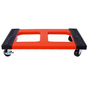 furniture mover dolly with non-marking diamond-tread rubber pads 1200lbs capacity nonporous surface multifunctional service cart moving dolly with 4 wheels for furniture appliance refrigerator cabinet